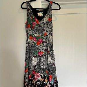 Maeve by Anthropologie Floral and Black and White Dress